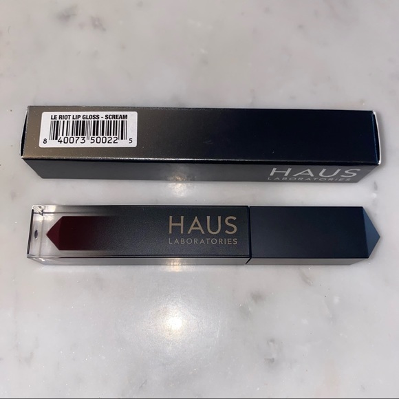 🆕 NIB - HAUS LABORATORIES LE RIOT SCREAM GLOSS - Picture 1 of 6